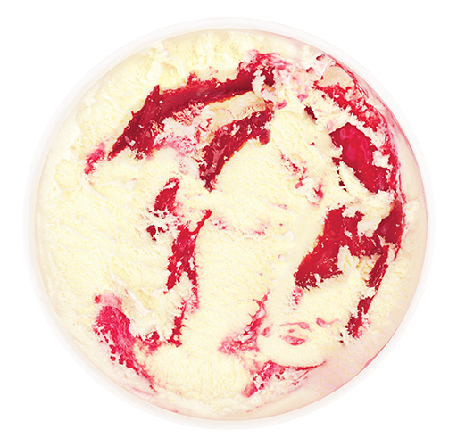 Strawberry Cheesecake top view